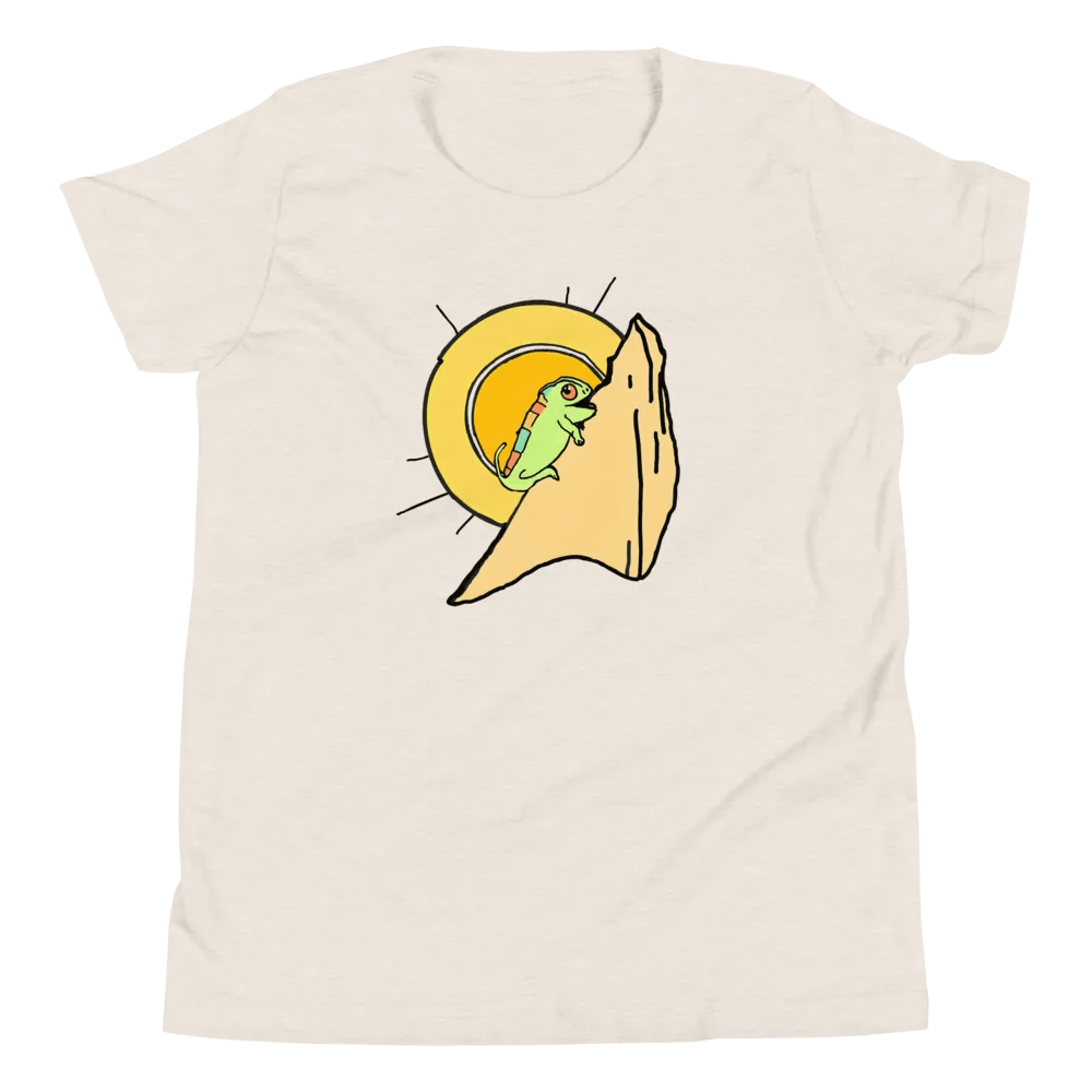 Climba Climba Chameleon - Youth Climbing T-Shirt product image (20)