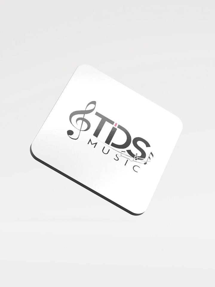 TDS Music White Glossed Cork Coaster product image (1)