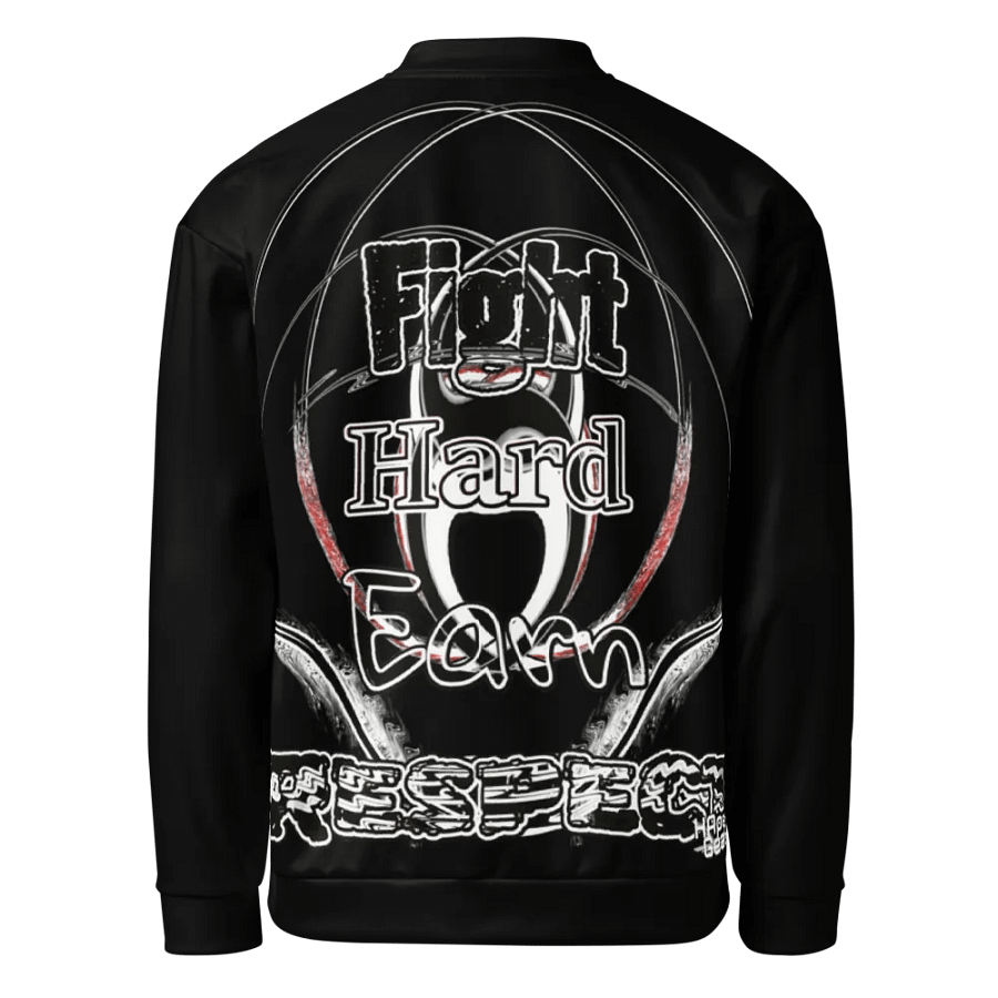 Fight Hard Earn Respect - Black - Bomber Jacket product image (2)