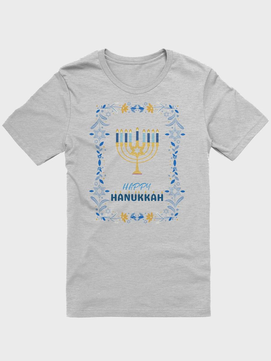 Festive Hanukkah Menorah Adult T-Shirt product image (4)