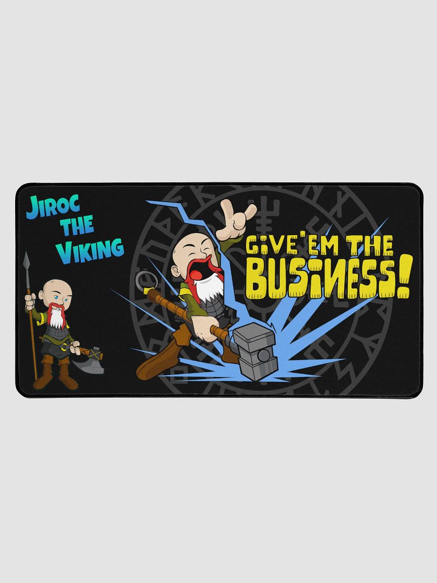 Give 'Em the Business Desk Mat - Jiroc the Viking product image (1)