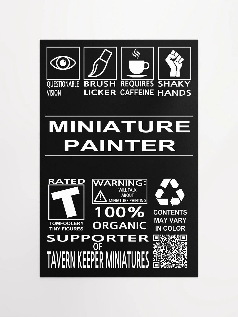 Humorous Miniature Painter Poster product image (11)