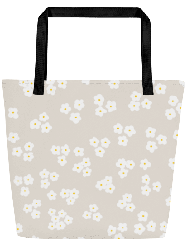 TINY DAISY SUMMER Large Tote Bag - Grosse Tragetasche MIT Gänseblümchen product image (4)