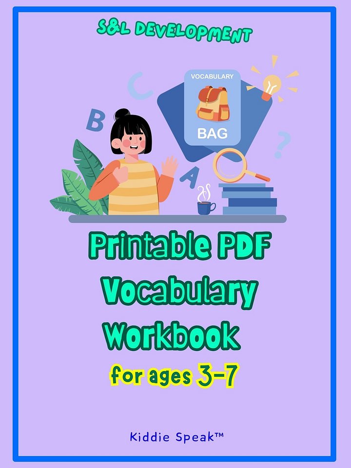 Printable Vocabulary Workbook product image (1)