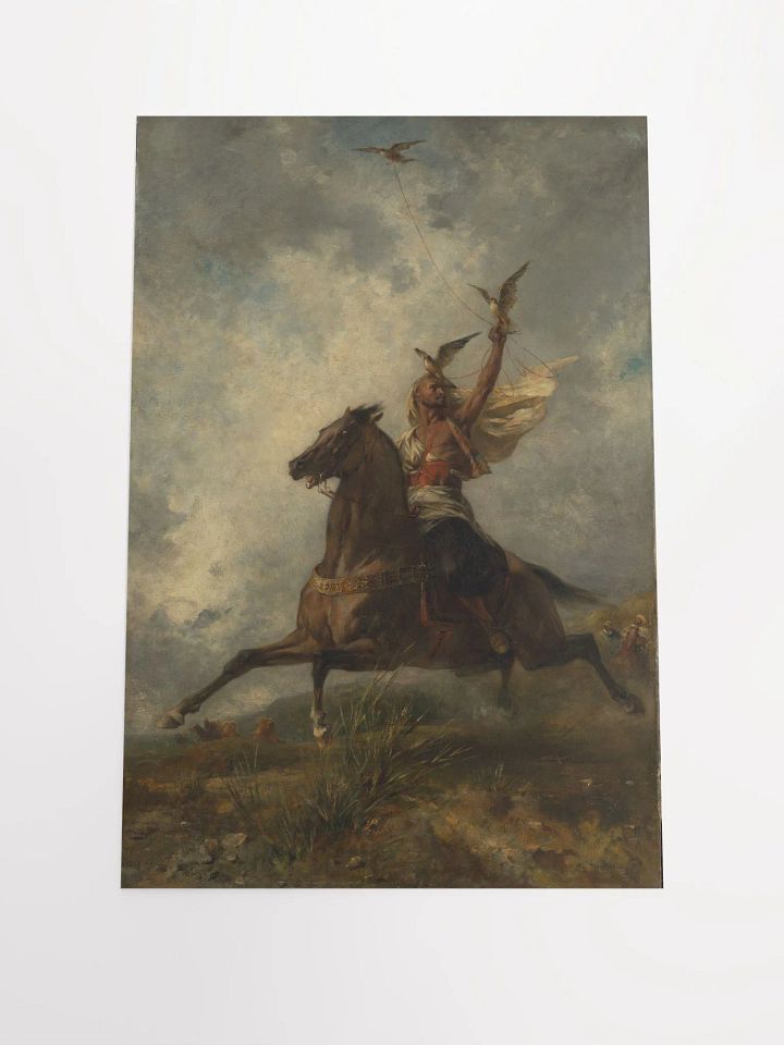 Digital copy The Arab Falconer By Eugène Fromentin French 1864/Enhanced Matte Paper Poster (in) by Allcolor product image (1)