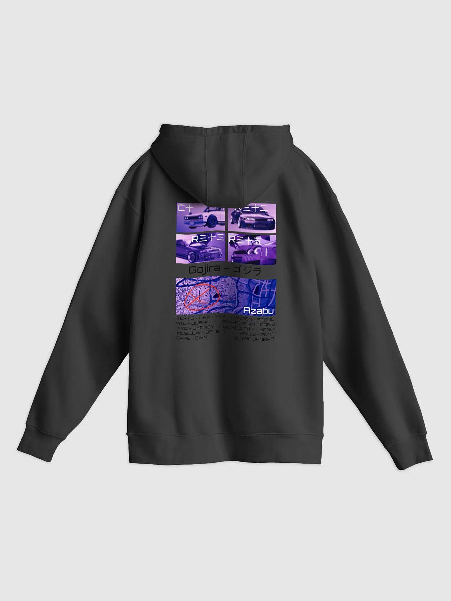 Gojira-Birthplace, List of Cities (Black) Hoodie product image (2)