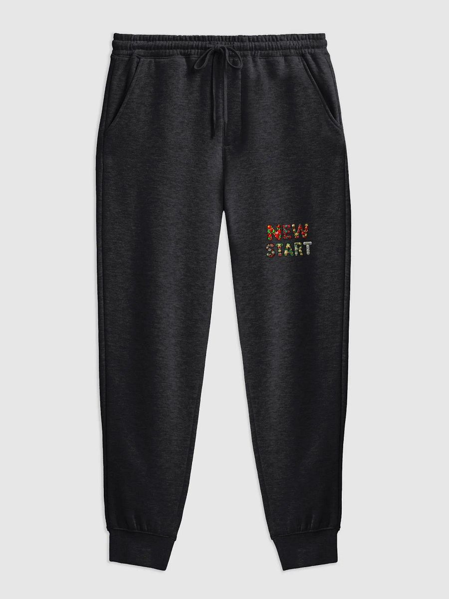 Festive Holiday 'NEW START' Fleece Joggers product image (3)