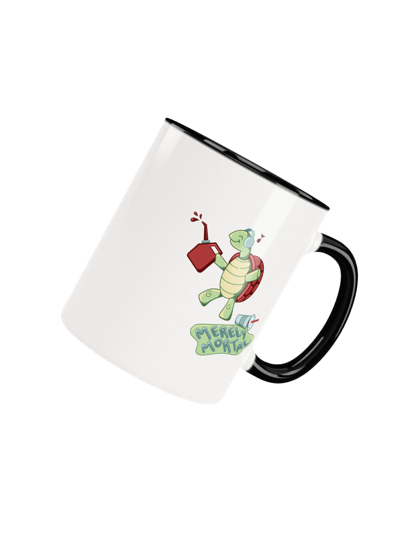 Exclusive Merely Mortal's Dancing Gas Station Turtle Coffee/Tea Mug with Color Inside product image (5)
