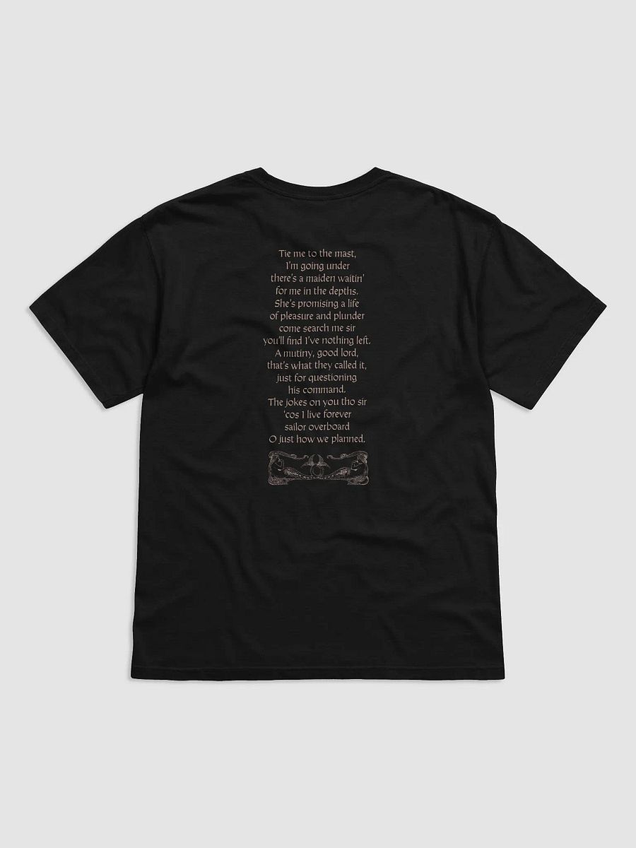 'Syrena' Official Merch T shirt (verse lyrics version) (dark colours) product image (1)
