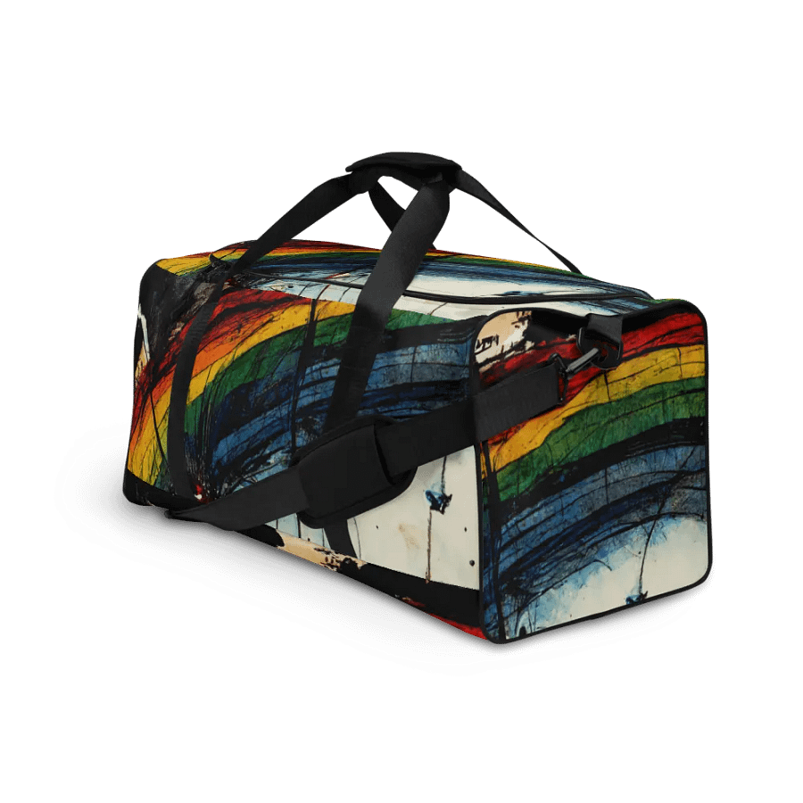 Vibrant Rainbow Splatter Duffle Bag product image (3)