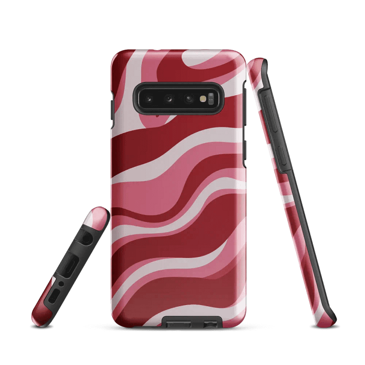 Wavy Lines (Red and Pink) Samsung® Tough Case product image (1)