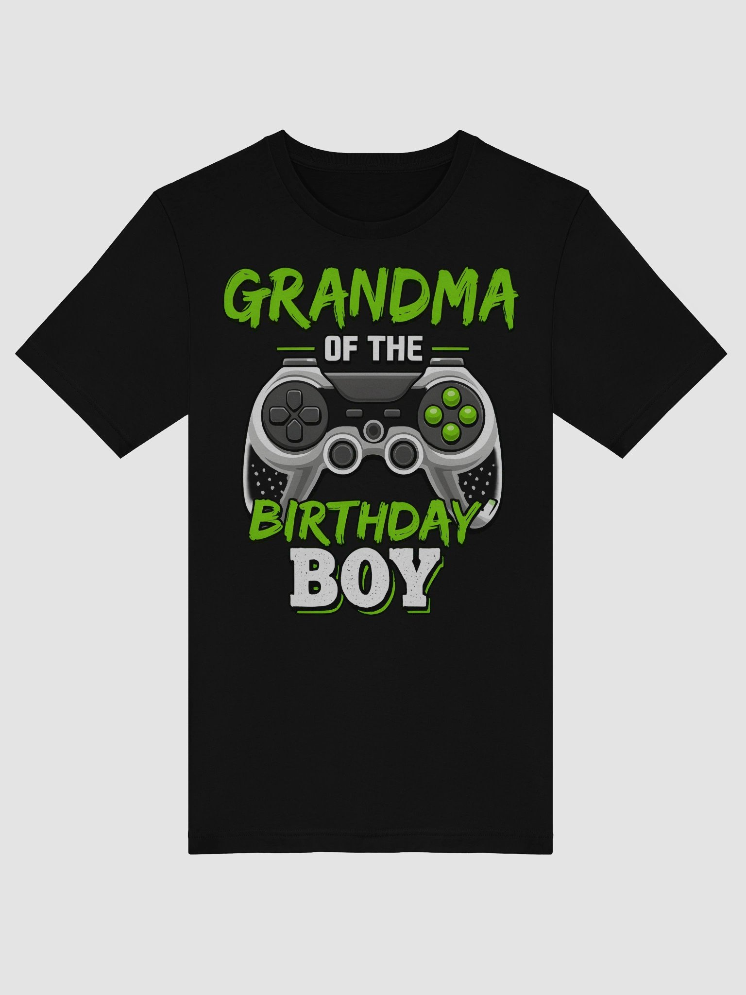 Grandma of the Birthday Boy – Funny Gamer Grandma T-Shirt for Parties product image (5)