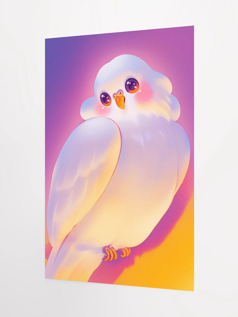 Whimsical Bird Illustrated Matte Poster product image (3)
