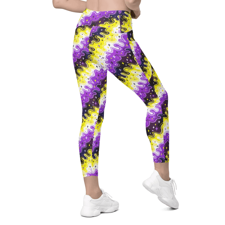 Non-Binary Pattern Pocket Leggings product image (8)