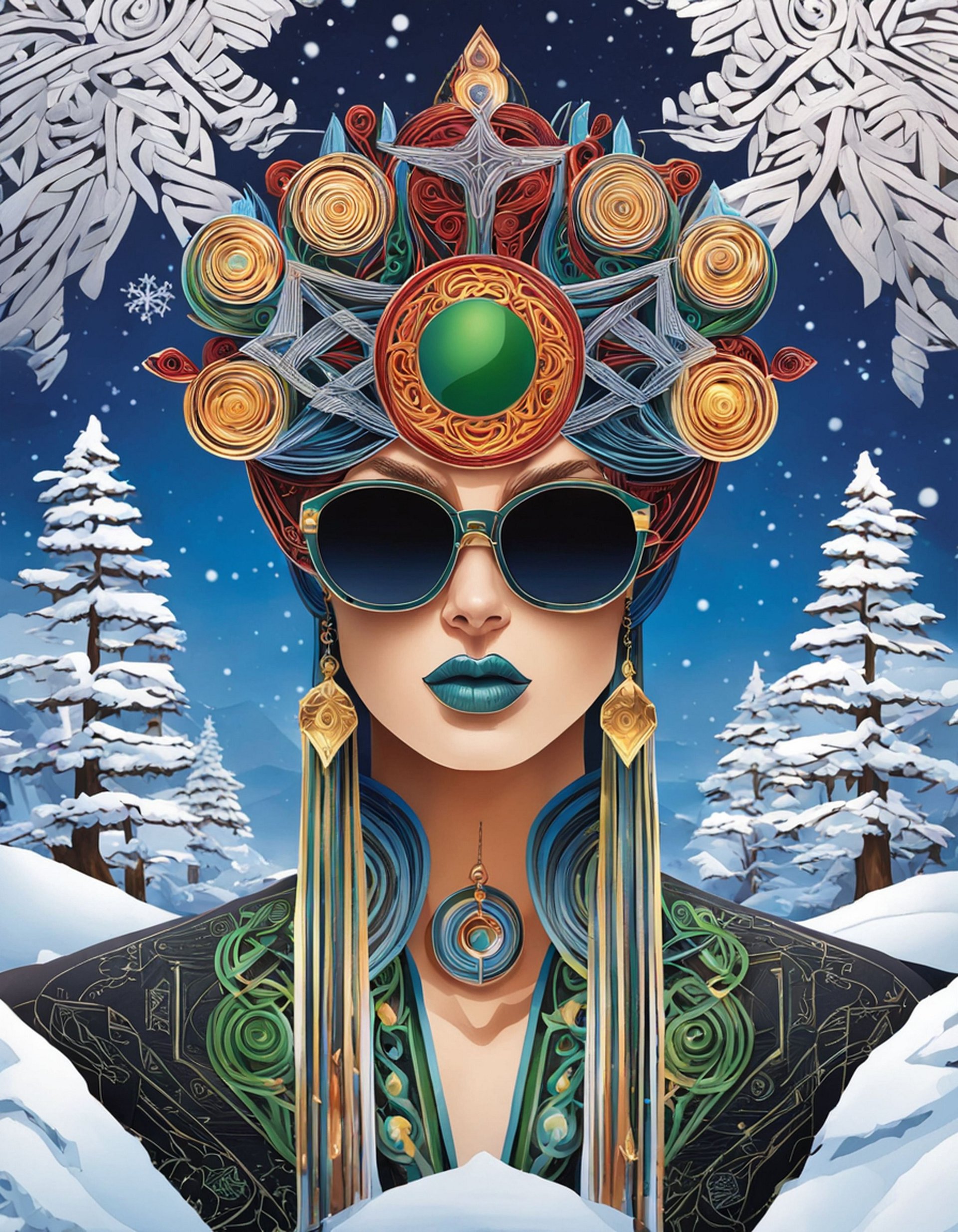 Winter Wiccan 10 - Instant Download product image (1)