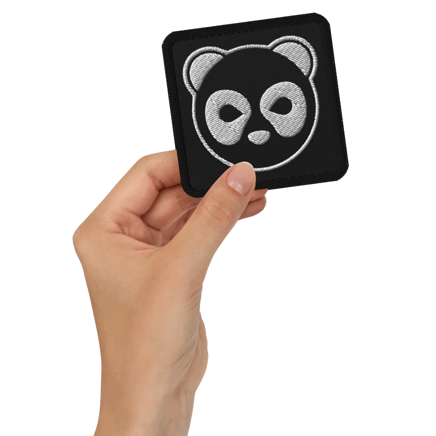 White Panda Logo Embrodiered Patch product image (2)