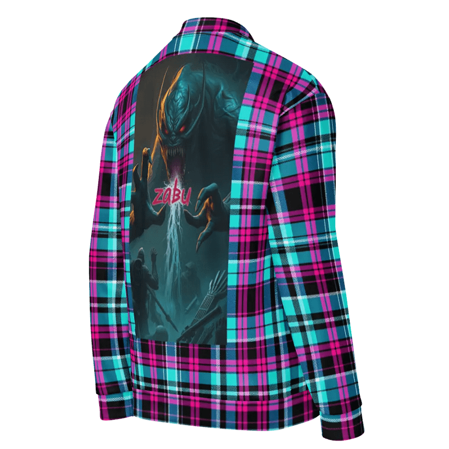 Vivid Checkered Chaos Bomber Jacket product image (4)