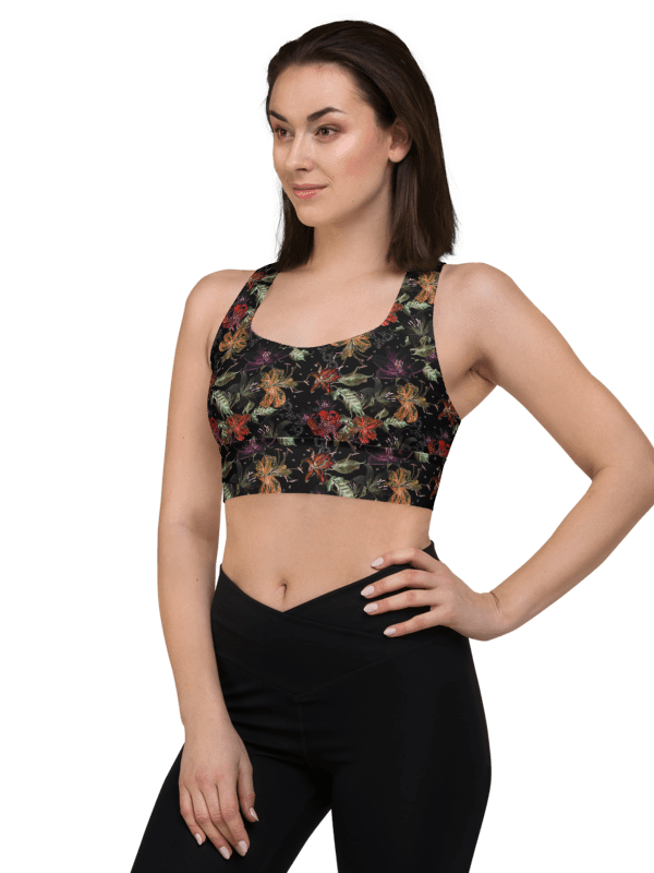 Starry Night | Recycled Longline Sports Bra product image (2)