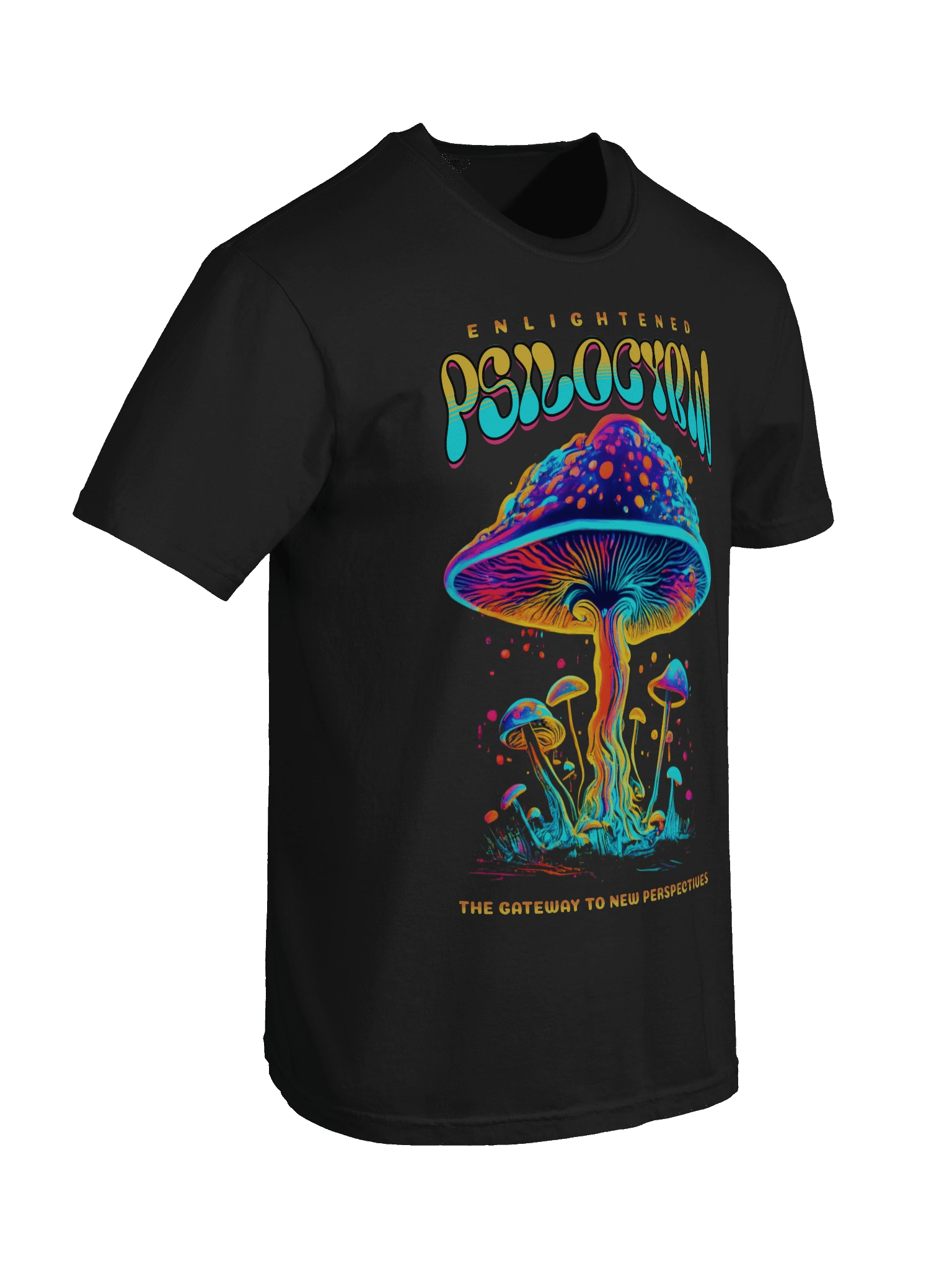Psychedelic - Enlightened Psilocybin - Mushrooms Heavyweight T-Shirt product image (4)