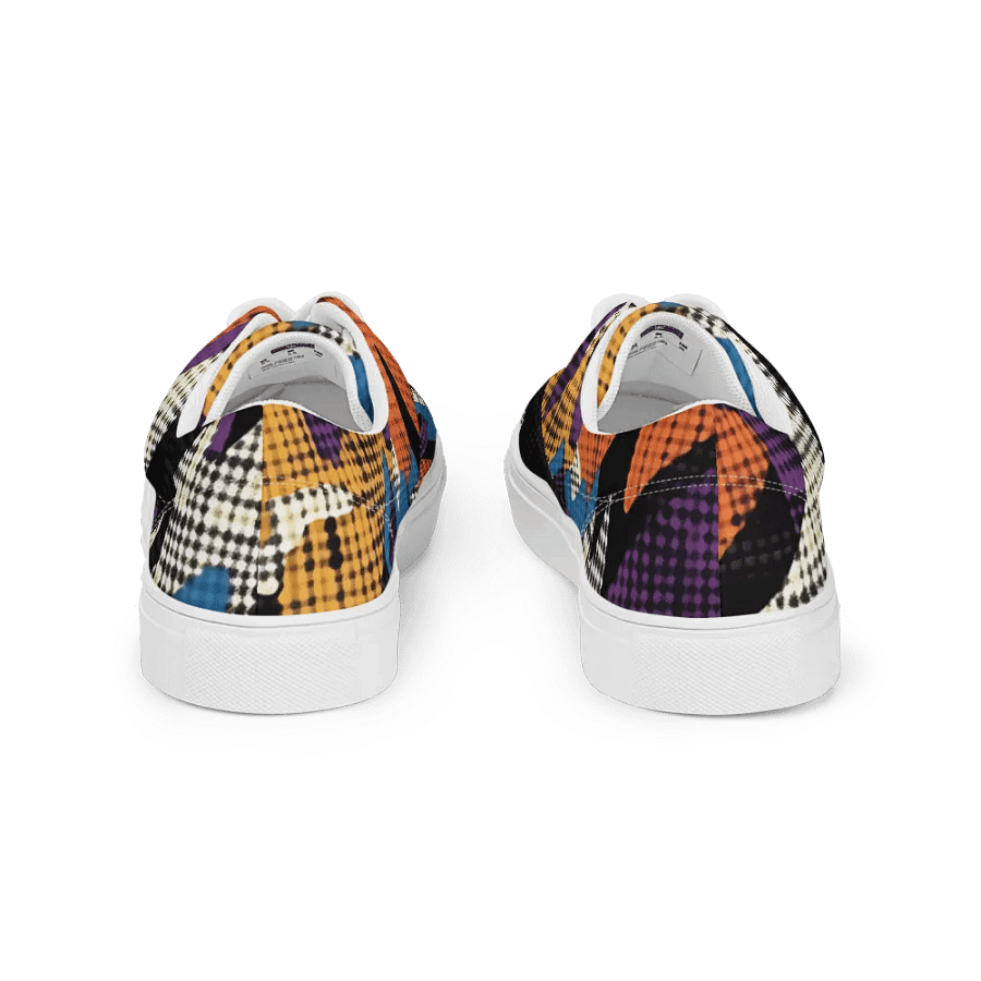 Geometric Pop Art | Men's Lace-Up Canvas Shoes product image (8)