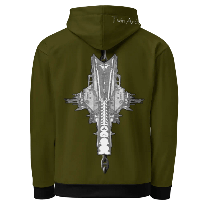 Green Foss double tug Sketch Hoodie product image (1)