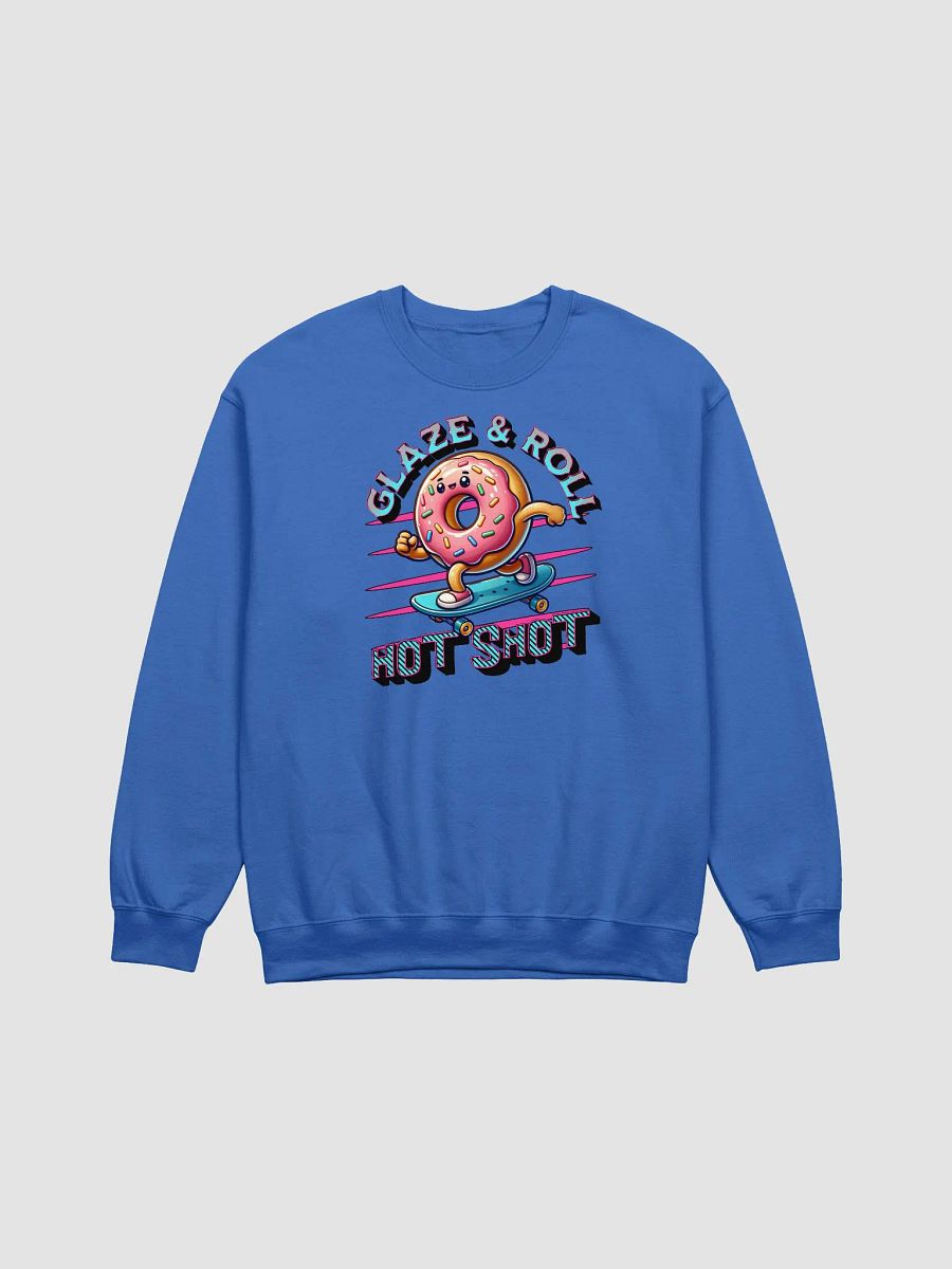 Glaze And Roll Hot Shot Skateboard Doughnut Sweatshirt product image (17)