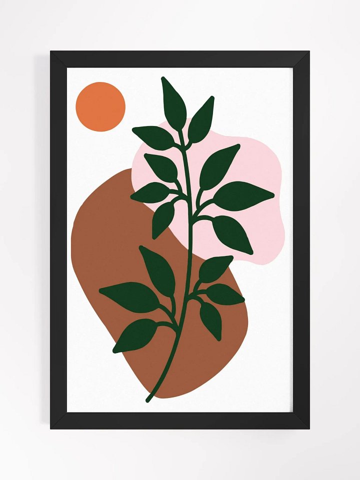 Serene Leafy Branch Framed Matte Poster product image (6)
