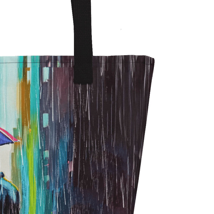 Gay Couple In The Rain – Colorful Two Hearts Tote Bag product image (13)