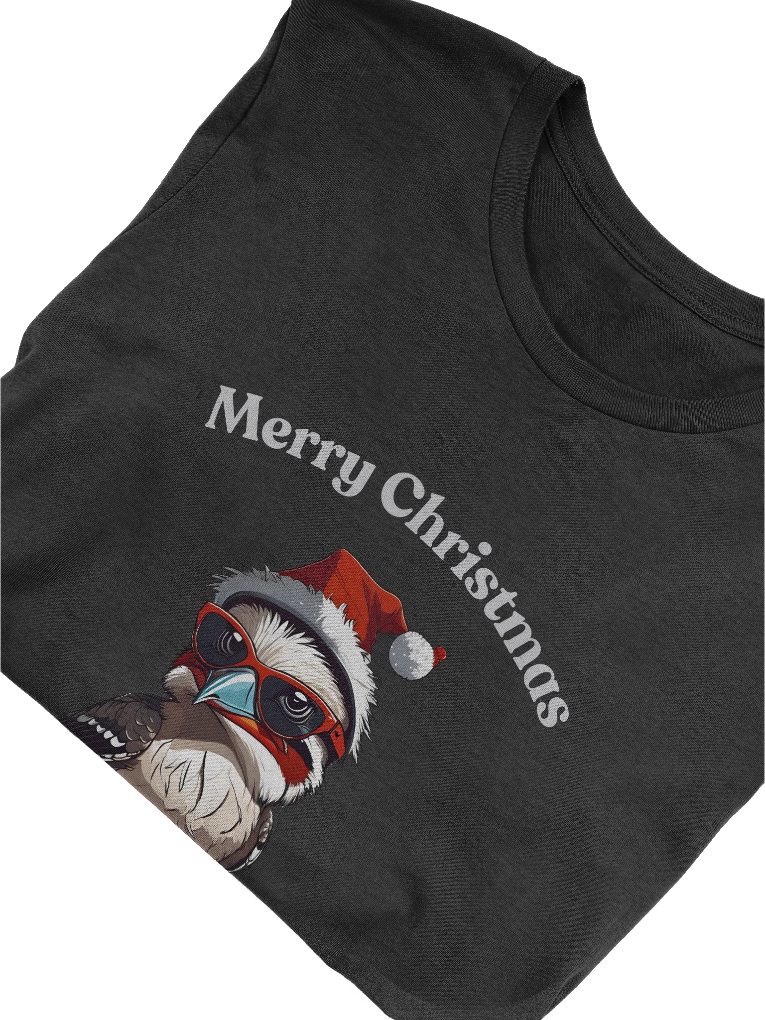 Festive Kookaburra Merry Christmas T-Shirt - 2 - Silver product image (5)