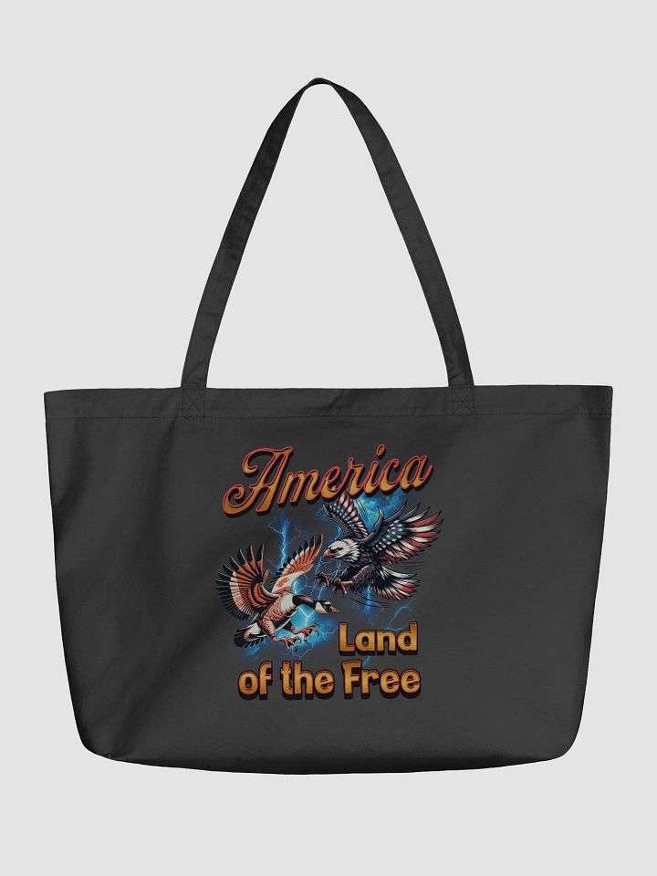 America Land Of The Free Patriotic Freedom Birds Tote Bag product image (2)