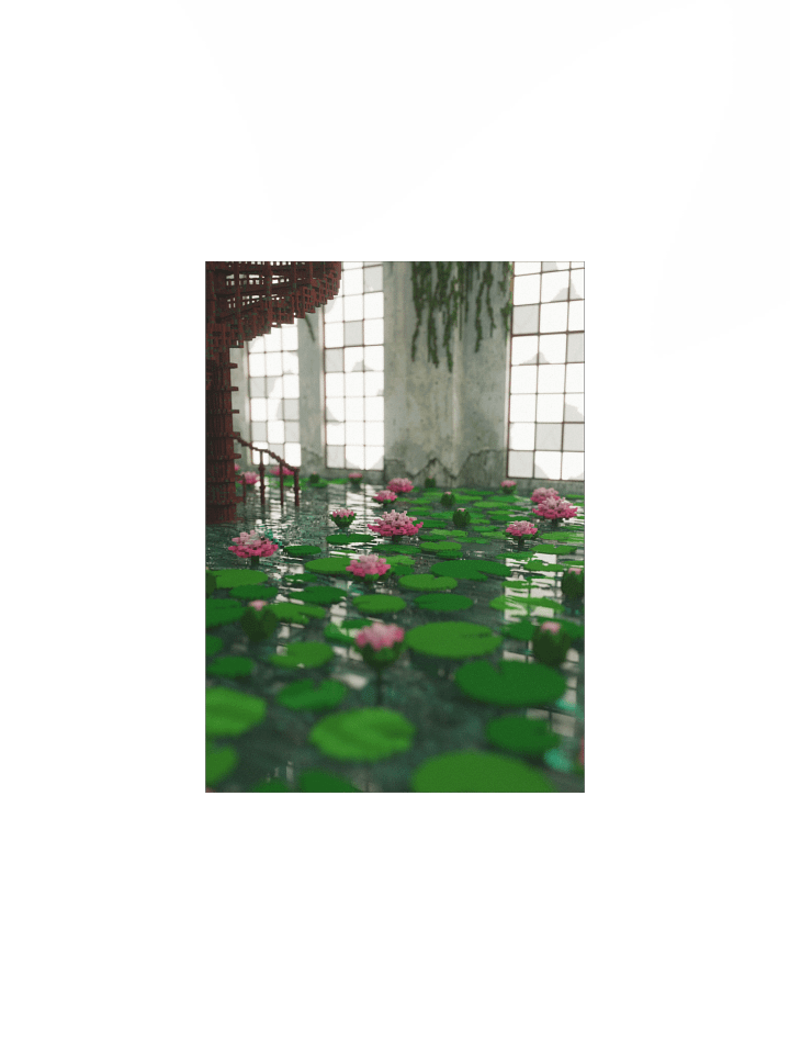 Lotus in the wild 🌙 art print product image (2)