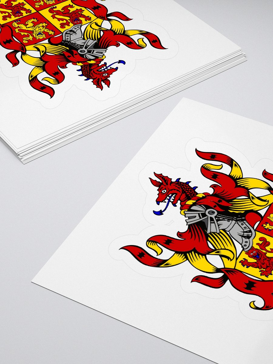 Owain Glyndŵr Crest Kiss Cut Sticker product image (4)