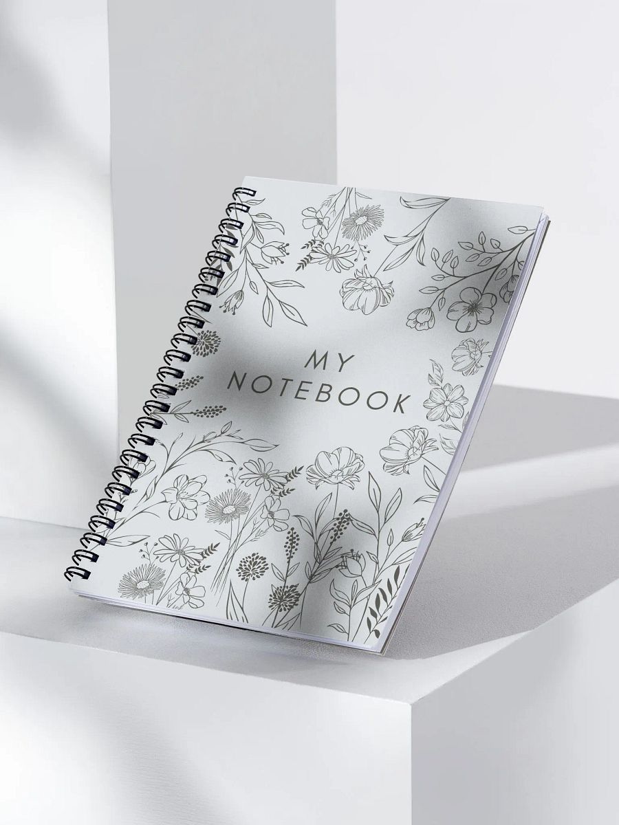 Floral Frame Spiral Notebook product image (3)