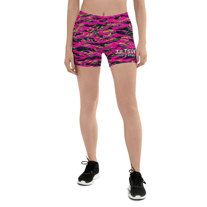 Pink Camo Bike Shorts product image (1)