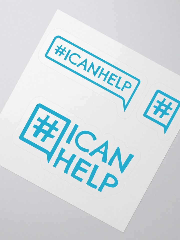 #ICANHELP Stickers product image (2)