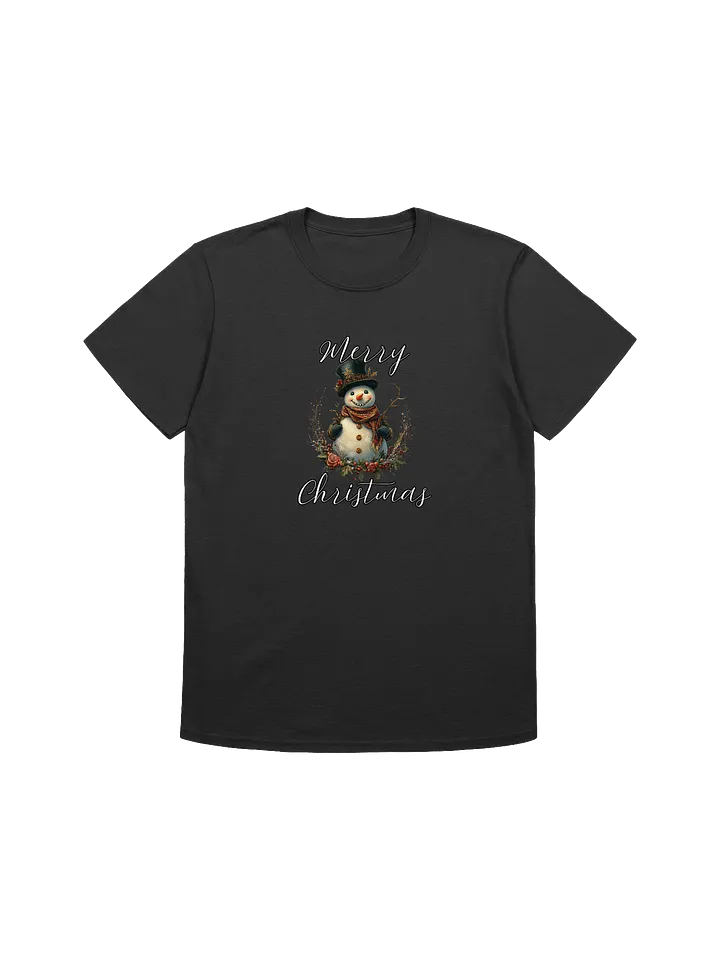 Merry Christmas Vintage Snowman Unisex T-Shirt product image (3)