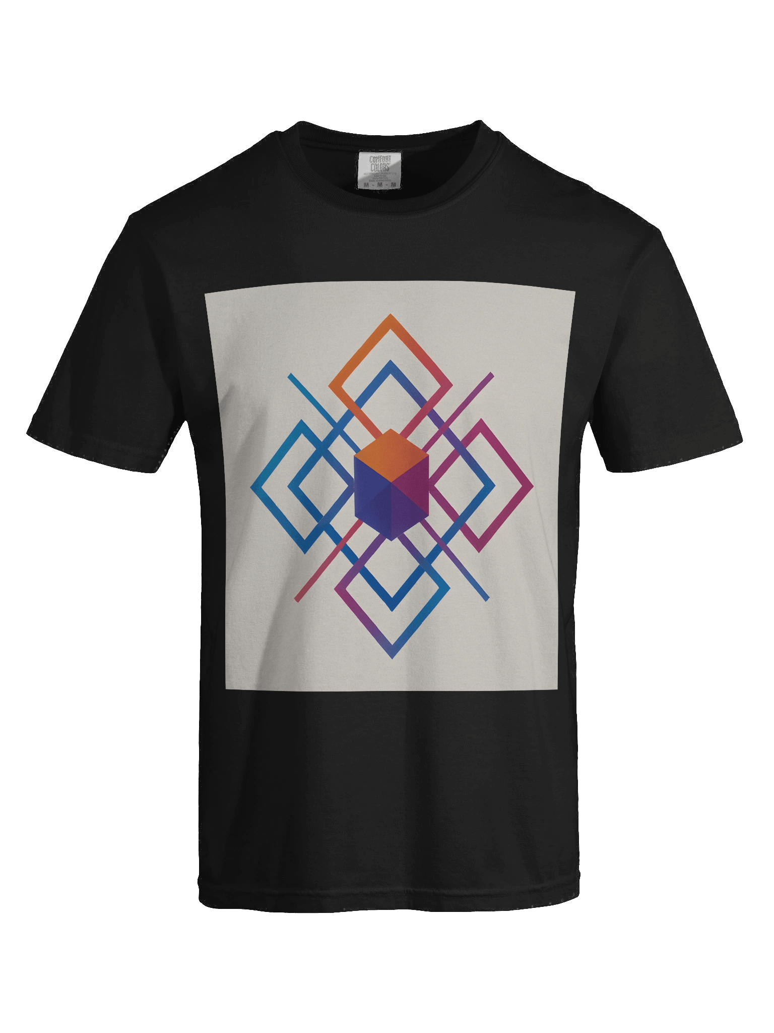 Geometric Fusion Gradient T-Shirt product image (7)