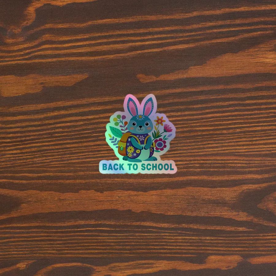 Back to School Cute Rabbit Sticker product image (5)