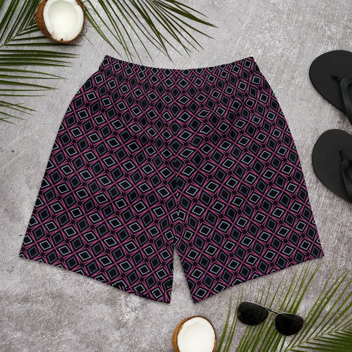 Geometric Illusion All Over Print Unisex Athletic Long Shorts product image (2)