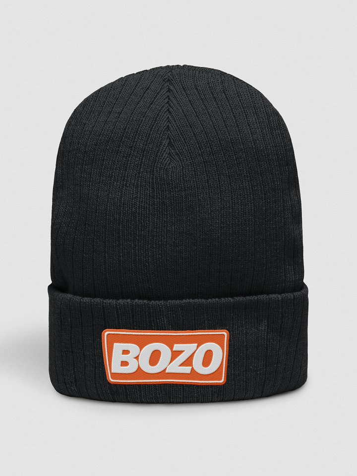 Bozo Logo Beanie (Orange&White) product image (4)