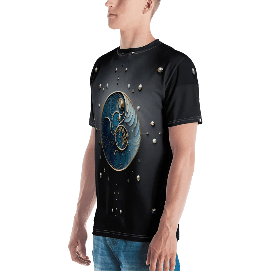 Blue Gold Art T shirt product image (4)