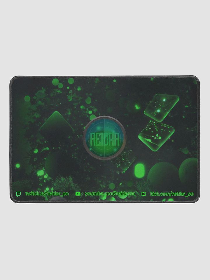 Black and Green Desk Mat with Logo 12