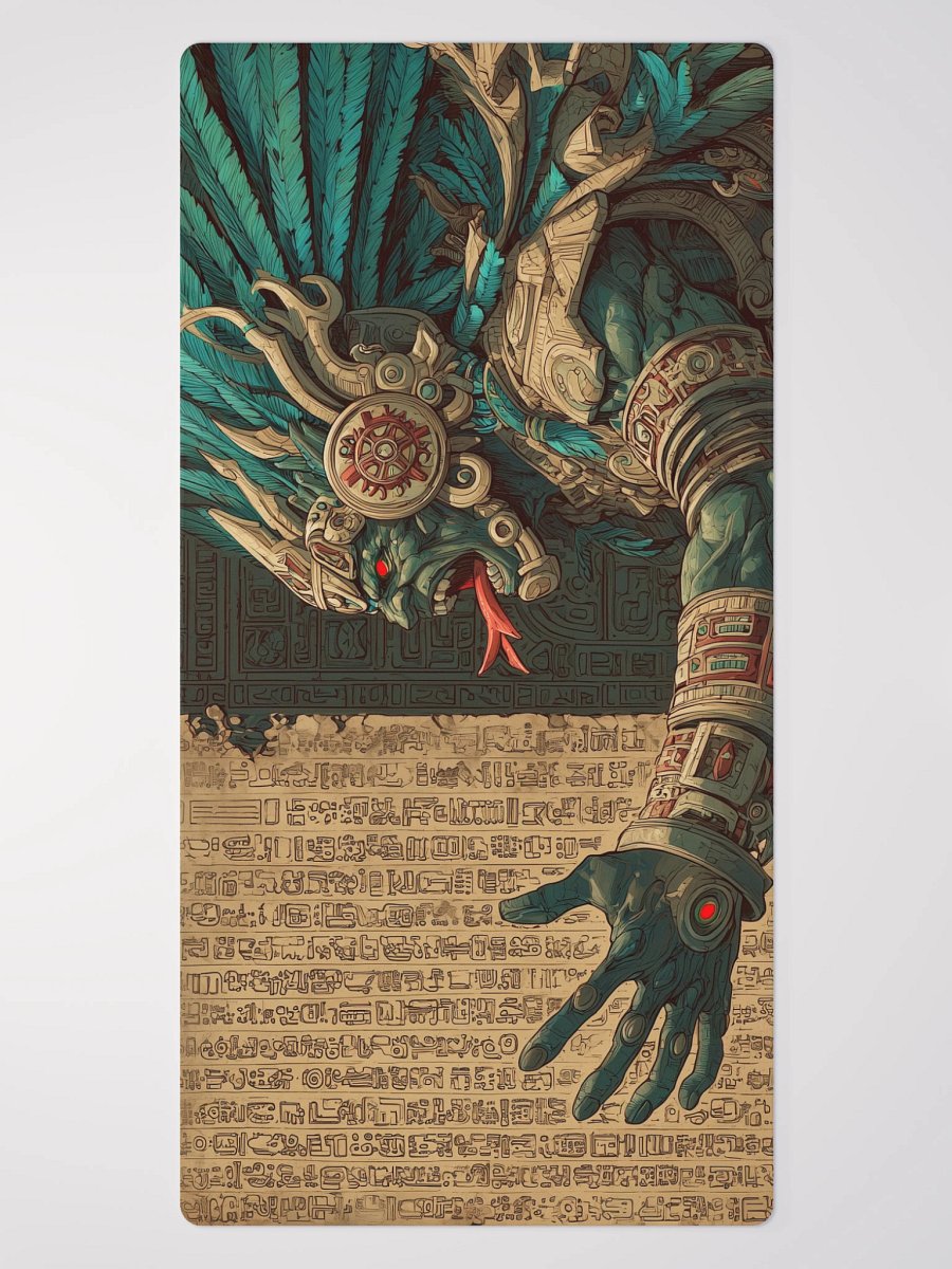 Techno-Aztec Fury – Extended Gaming Mouse Mat product image (3)