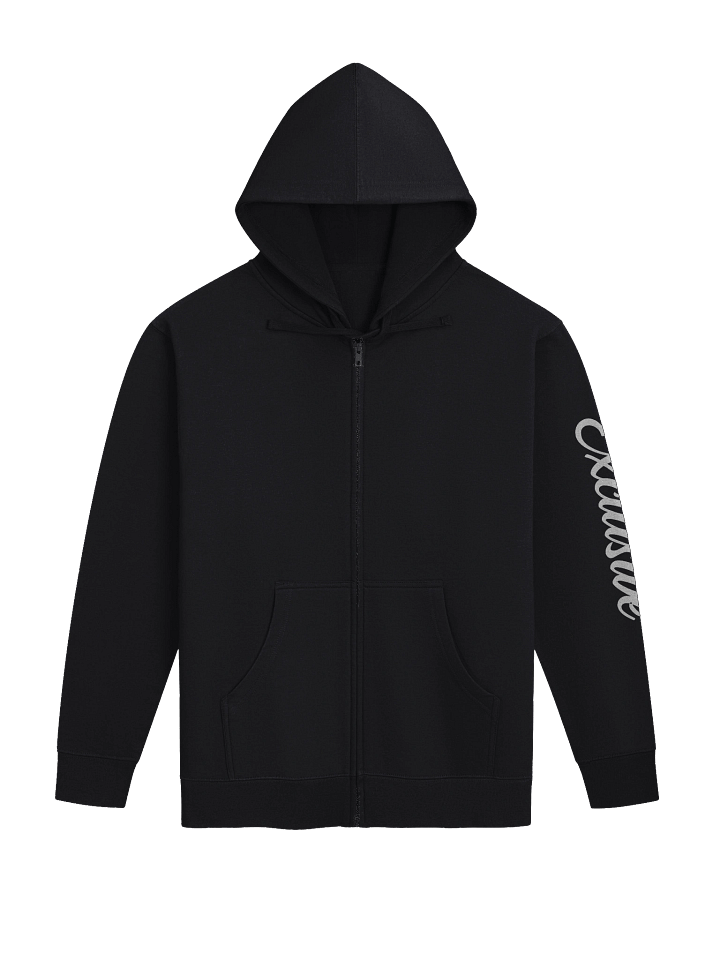 White Logo Zip-Up Hoodie product image (2)