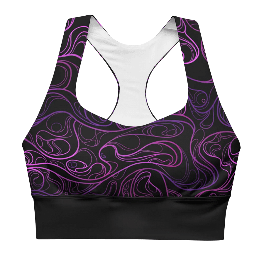 BLACK SWIRL - Sports Bra product image (4)