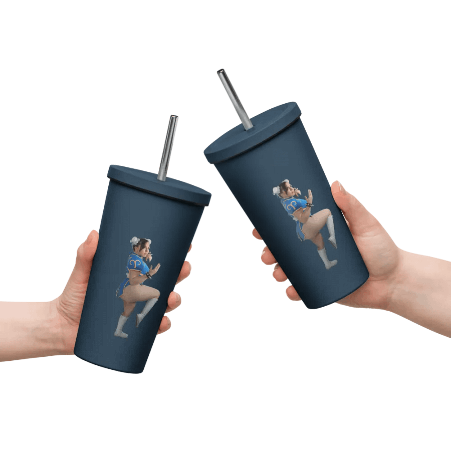 Chun Li Insulated Tumbler w/ Straw product image (8)