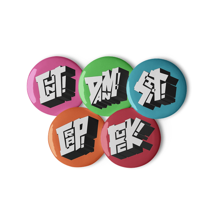 Four letter word buttons product image (1)