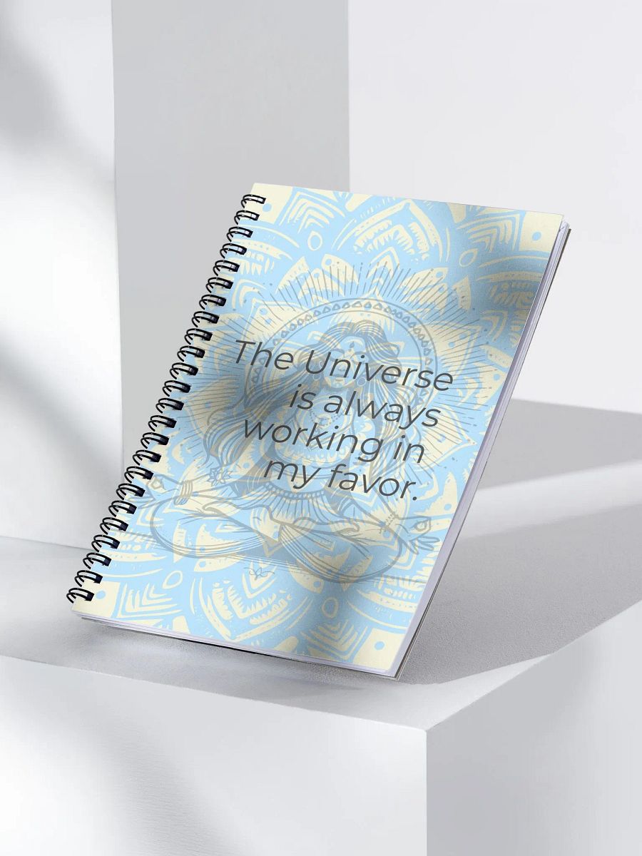 Manifestation Spiral Notebook - Yoga Meditation Design with Empowering Quote product image (3)