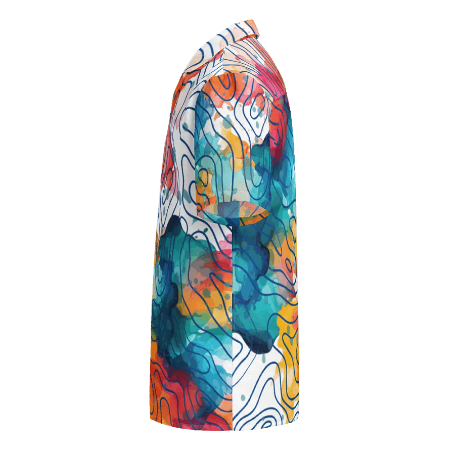 Topographic Breeze Hawaiian Shirt product image (3)