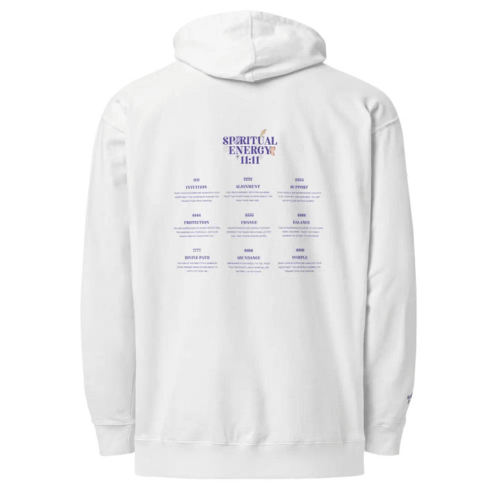 Angel Numbers Unisex Embroidered Hoodie – Unlock Your Divine Guidance product image (1)